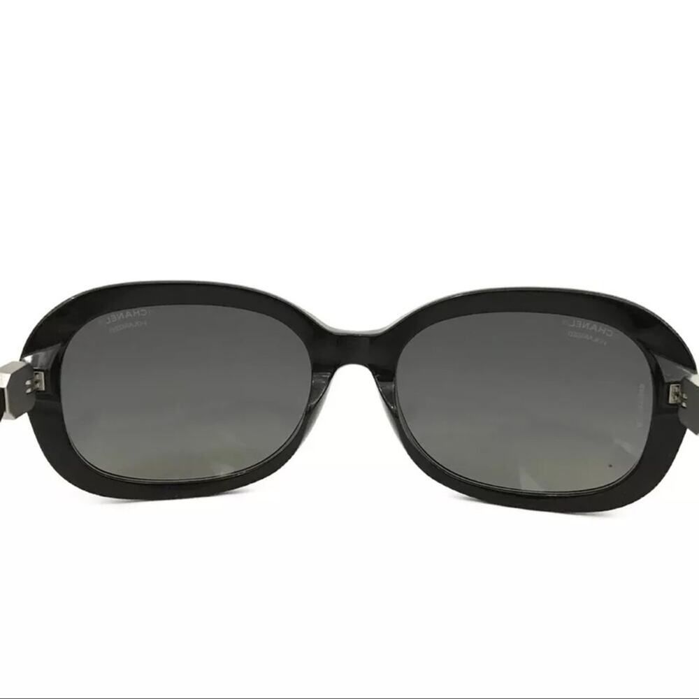 CHANEL Polarized CC Logo Eyewear Polarized Sunglasses Black Authentic - Picture 4 of 8